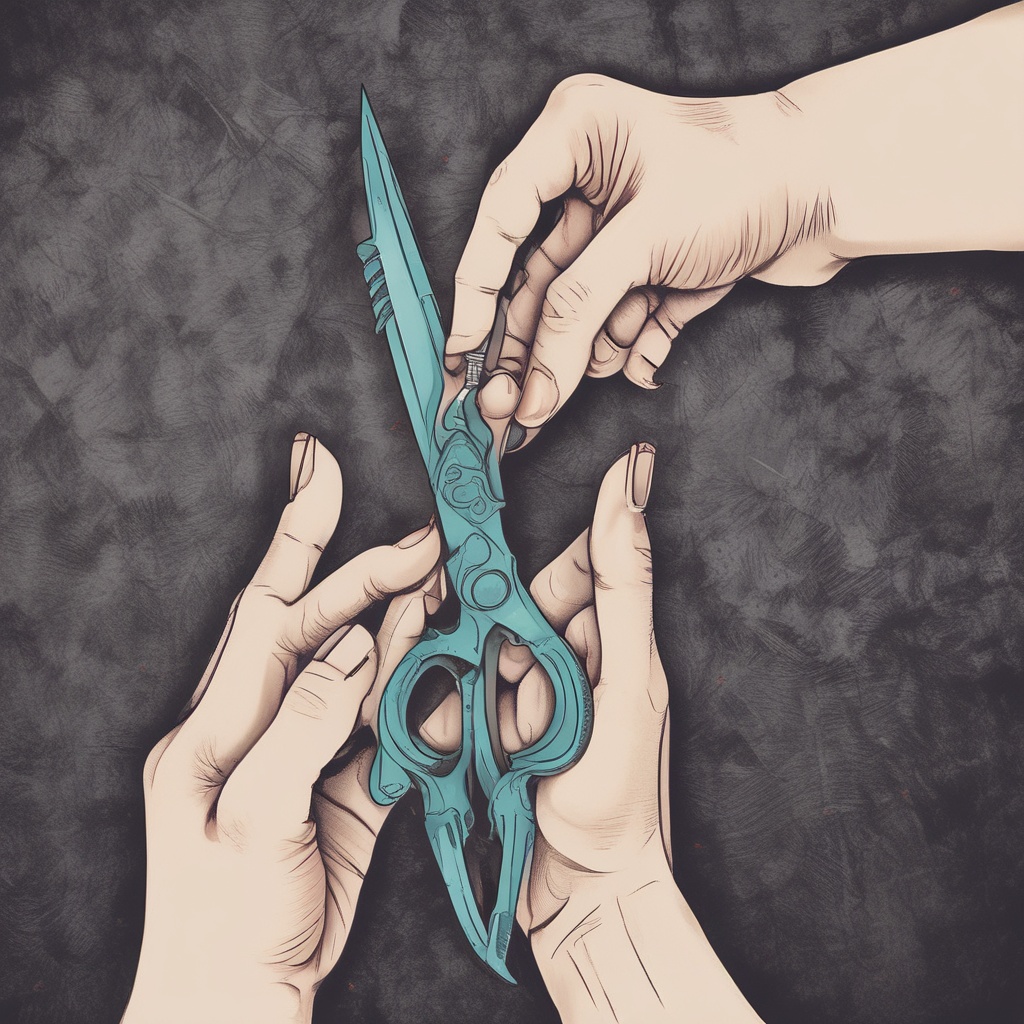 Scissors hand